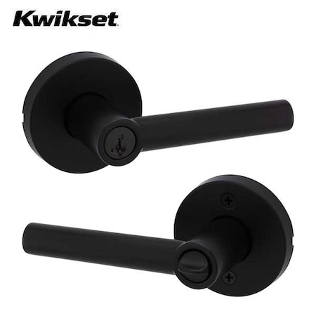 Kwikset Milan entry Lever with Round Rose / black KWS-740MIL-SMT-RDT-514